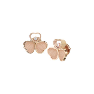 Roségold, Ohrringe, Chopard Happy Hearts Wings Ohrringe, Ref: 83A083-5701
