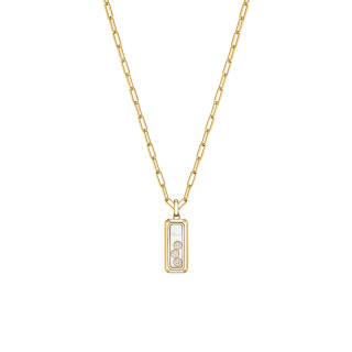 Gelbgold, Halsschmuck, Chopard Happy Diamonds Icons Anhänger mit Halskette, Ref: 79A201-0001