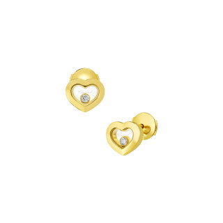 Gelbgold, Ohrringe, Chopard Happy Diamonds Icons Ohrstecker, Ref: 83A054-0001