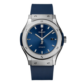 Damen- und Herrenuhr, Hublot Classic Fusion Titanium Blue , Ref: 542.NX.7170.RX