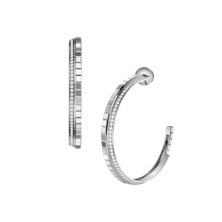 Weißgold, Ohrringe, Chopard Ice Cube Creolen, Ref: 837008-1002