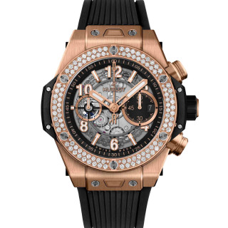 Herrenuhr, Hublot Big Bang Unico King Gold Diamonds , Ref: 421.OX.1180.RX.1104