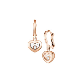 Roségold, Ohrringe, Chopard Happy Diamonds Icons Ohrhänger, Ref: 83A054-5301