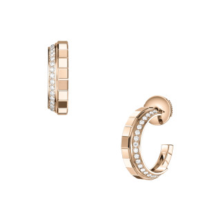 Roségold, Ohrringe, Chopard Ice Cube Creolen, Ref: 837008-5001