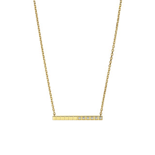 Gelbgold, Halsschmuck, Chopard Ice Cube Halskette, Ref: 817702-0002
