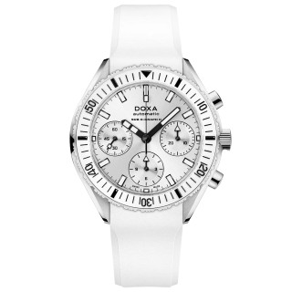 Damen- und Herrenuhr, Doxa SUB 200 C-GRAPH II WHITEPEARL, Ref: 797.10.011W.23