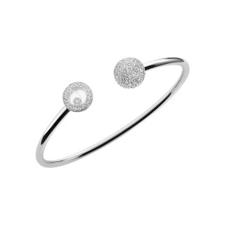 Weißgold, Armschmuck, Chopard Happy Diamonds Planet Armreif, Ref: 85A619-1903