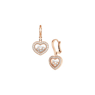 Roségold, Ohrringe, Chopard Happy Diamonds Icons Ohrhänger, Ref: 83A611-5401