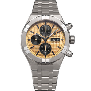 Herrenuhr, Maurice Lacroix Aikon Automatic Titanium Chronograph, Ref: AI6038-TT032-530-1