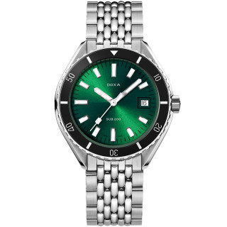 Damen- und Herrenuhr, Doxa SUB 200 SEA EMERALD, Ref: 799.10.131.10