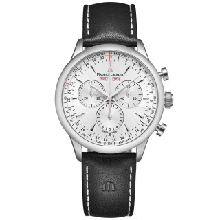 Damen- und Herrenuhr, Maurice Lacroix 1975 Quartz Chronograph Day Date Limited Edition, Ref: 751138-SS001-130-2