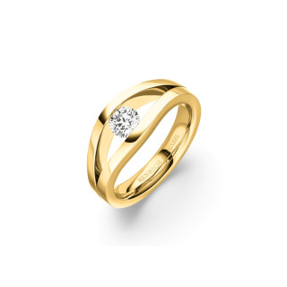 Gelbgold, Ringe, Henrich & Denzel Tensio Solitärring, Ref: G7500.04000