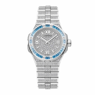 Damenuhr, Chopard Alpine Eagle 33 Frozen Topaz Blue, Ref: 295384-1004