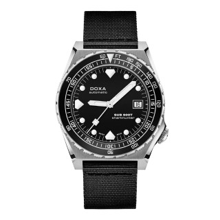 Herrenuhr, Doxa SUB 600T SHARKHUNTER B&W , Ref: 861.10.101B.20-N