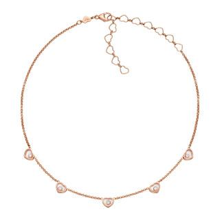 Roségold, Halsschmuck, Chopard My Happy Hearts Halskette, Ref: 81A088-5501