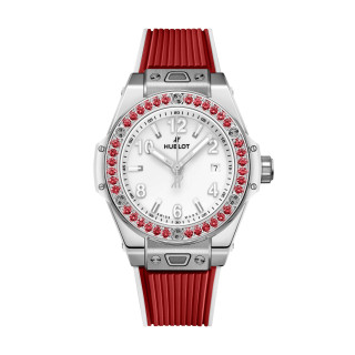 Damenuhr, Hublot Big Bang One Click Joyful Steel Red , Ref: 485.SR.2210.RX.1213