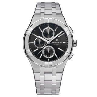 Damen- und Herrenuhr, Maurice Lacroix Aikon Quartz Chronograph , Ref: AI1118-SS002-330-1