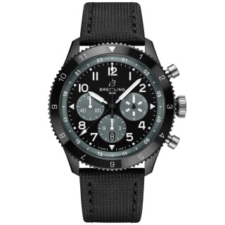 Herrenuhr, Breitling Classic AVI Chronograph GMT 46 Mosquito Night Fighter, Ref: SB04451A1B1X1