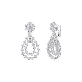 Weißgold, Ohrringe, Chopard L'Heure du Diamant Ohrhänger, Ref: 84A065-1001