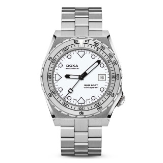 Damen- und Herrenuhr, Doxa SUB 600T WHITEPEARL, Ref: 862.10.011.10