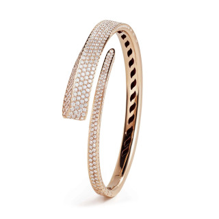 Roségold, Armschmuck, Crivelli Armreif LIKE REGULAR FULL PAVÉ, Ref: 000-4537NS-rosé