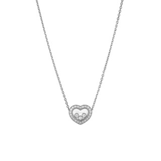 Weißgold, Halsschmuck, Chopard Happy Diamonds Icons Halskette, Ref: 81A611-1201