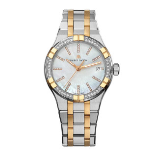 Damenuhr, Maurice Lacroix Aikon Quartz Date 35mm, Ref: AI1106-PVPD2-170-1