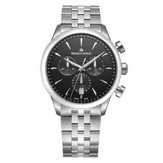 Damen- und Herrenuhr, Maurice Lacroix 1975 Quartz Chronograph 40mm, Ref: 751038-SS002-330-1