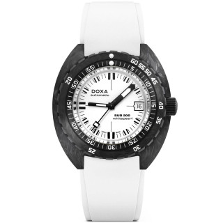 Herrenuhr, Doxa SUB 300 CARBON WHITEPEARL, Ref: 822.70.011.23