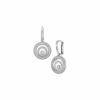 Weißgold, Ohrringe, Chopard Happy Spirit Ohrhänger, Ref: 838230-1001
