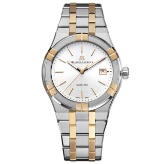 Damen- und Herrenuhr, Maurice Lacroix Aikon Quartz Date 40mm, Ref: AI1108-PVP02-130-1