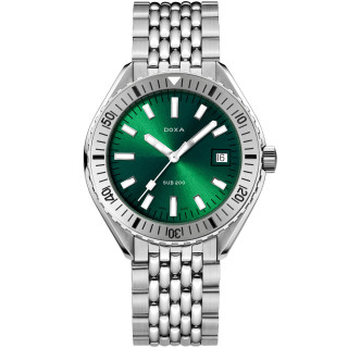 Damen- und Herrenuhr, Doxa SUB 200 SEA EMERALD, Ref: 796.10.131.10