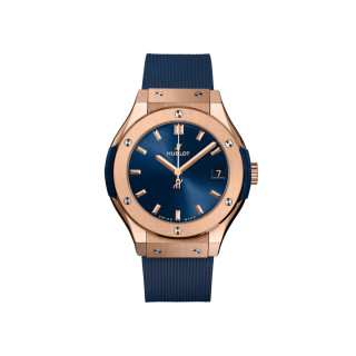 Damenuhr, Hublot Classic Fusion King Gold Blue , Ref: 581.OX.7180.RX