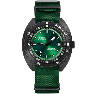 Herrenuhr, Doxa SUB 300 CARBON SEA EMERALD, Ref: 822.70.131.26-N