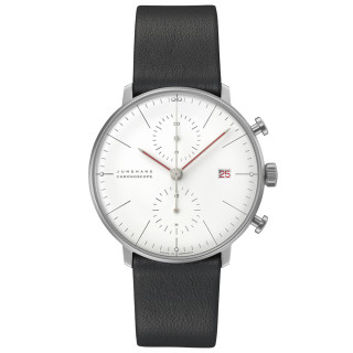 Herrenuhr, Junghans max bill Chronoscope Bauhaus, Ref: 27/4303.02
