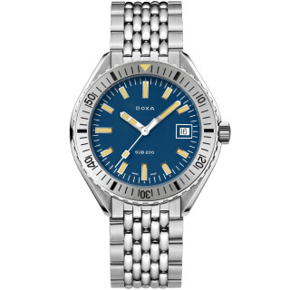 Damen- und Herrenuhr, Doxa SUB 200 CARIBBEAN, Ref: 796.10.201.10