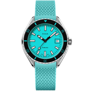 Damen- und Herrenuhr, Doxa SUB 200 AQUAMARINE, Ref: 799.15.241.25