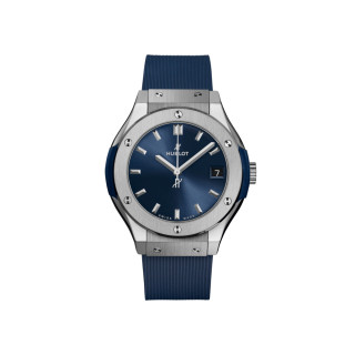Damenuhr, Hublot Classic Fusion Titanium Blue , Ref: 581.NX.7170.RX