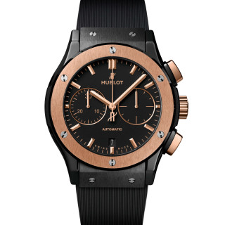 Herrenuhr, Hublot Classic Fusion Chronograph Ceramic King Gold , Ref: 521.CO.1181.RX