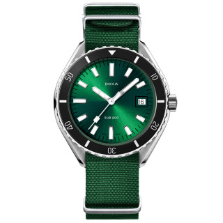 Damen- und Herrenuhr, Doxa SUB 200 SEA EMERALD, Ref: 799.10.131.26-N