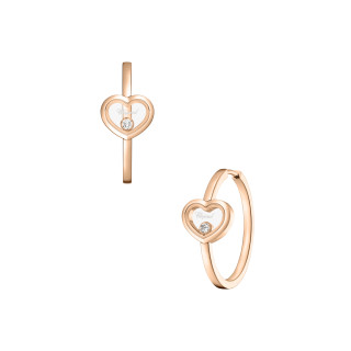Roségold, Ohrringe, Chopard Happy Diamonds Icons Creolen, Ref: 83A192-5301
