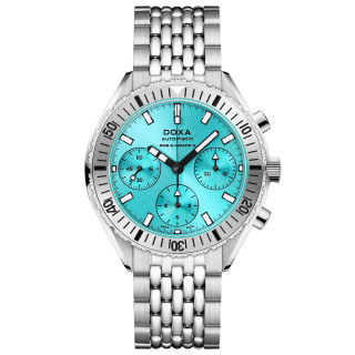 Damen- und Herrenuhr, Doxa SUB 200 C-GRAPH II AQUAMARINE, Ref: 797.10.241.10