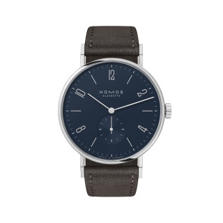 Damen- und Herrenuhr, NOMOS Glashütte Tangente 38 nachtblau, Ref: 166