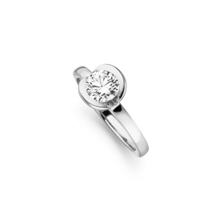 Platin, Ringe, Henrich & Denzel Nova Solitärring, Ref: Pcs90.09000