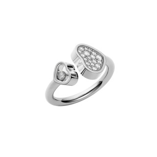 Weißgold, Ringe, Chopard Happy Hearts Ring, Ref: 829482-1916