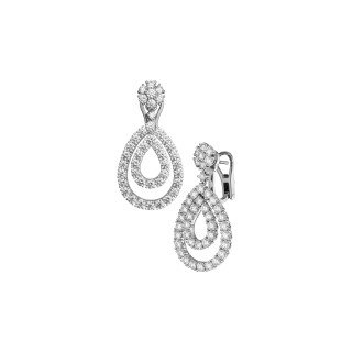 Weißgold, Ohrringe, Chopard L'Heure du Diamant Ohrhänger, Ref: 849066-1001