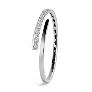Weißgold, Armschmuck, Crivelli Armreif LIKE SLIM, Ref: 000-4358NS-white