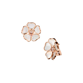 Roségold, Ohrringe, Chopard Happy Hearts Flowers Ohrringe, Ref: 84A085-5301