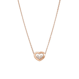 Roségold, Halsschmuck, Chopard Happy Diamonds Icons Halskette, Ref: 81A611-5001