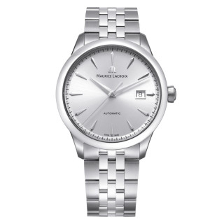 Damen- und Herrenuhr, Maurice Lacroix 1975 Automatic 40mm, Ref: 756008-SS002-130-1